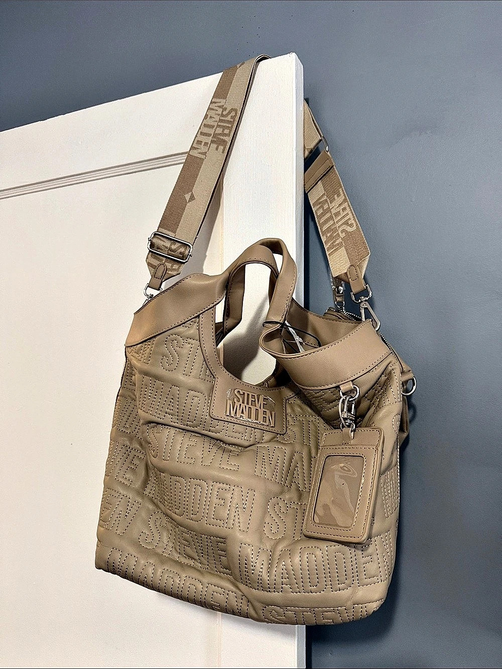 Steve Madden Beige Shoulder Bag